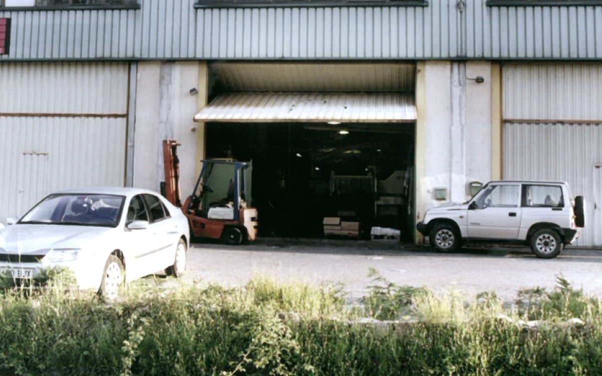 El taller original de UBELA en los primeros años de la empresa